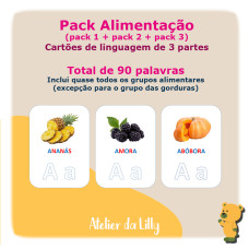 Pack Alimentação - 90 Cartões de Linguagem - packs 1 + 2 + 3 (PDF)